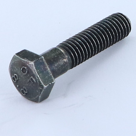 1 x Corps de boulon filetage partiel Tête hexagonale TH M8X35 Classe 8.8 Acier zingué noir