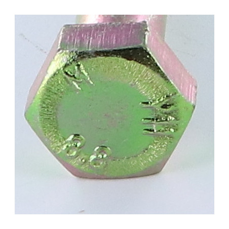 1 x Corps de boulon filetage partiel Tête hexagonale TH M12X100 Classe 8.8 Bichromaté