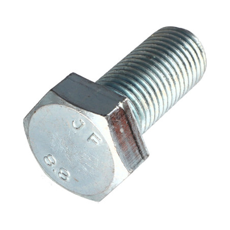 1 x Vis métaux Tête hexagonale TH M24X55 Classe 8.8 Acier zingué