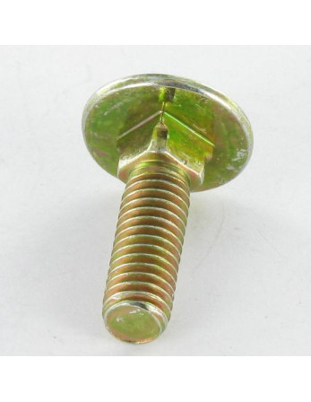 TRCC JAPY tête ronde collet carré M8X140 Filetage total Bichromaté