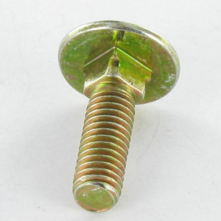 1 x TRCC JAPY tête ronde collet carré M8X140 Filetage total Bichromaté