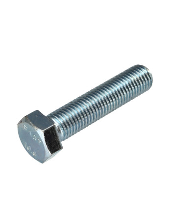 Vis métaux Tête hexagonale TH M18X50 Classe 10.9 Acier zingué