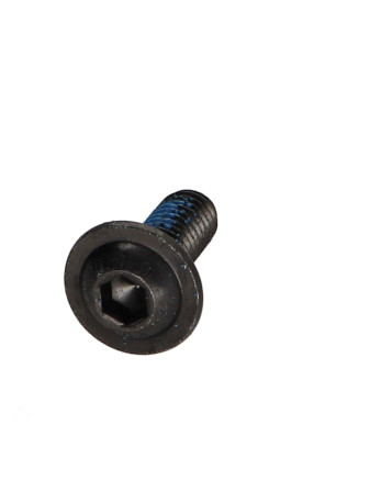 Vis métaux Tête ronde large Hexagonal creux Embase collerette Clé de 4 HC4 M6X16 Classe 10.9 Acier zingué noir