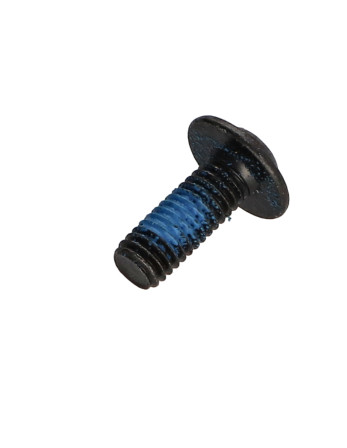 Vis métaux Tête ronde large Hexagonal creux Embase collerette Clé de 4 HC4 M6X16 Classe 10.9 Acier zingué noir