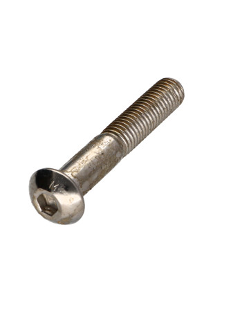 Vis métaux BHC (Tête Bombée Hexagonal creux) M10X60 Filetée sur 32 Classe 10.9 Clé de 6 HC6 Acier nickelé