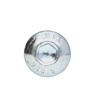 Vis métaux BHC (Tête Bombée Hexagonal creux) M8X90 Filetage partiel Classe 10.9 Clé de 5 HC5 Acier zingué