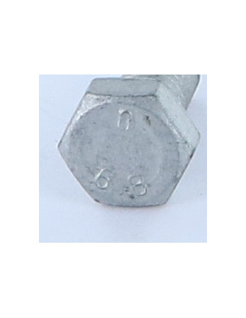 Vis métaux Tête hexagonale TH M10X25 Classe 6.8 Acier brut Géomet 500B