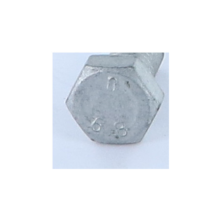 1 x Vis métaux Tête hexagonale TH M10X25 Classe 6.8 Acier brut Géomet 500B
