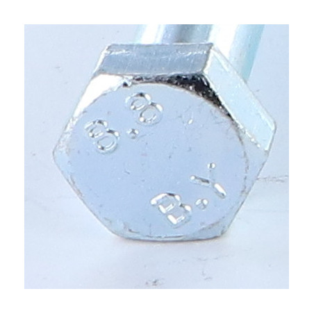1 x Corps de boulon filetage partiel Tête hexagonale TH M14X55 Classe 8.8 Acier zingué