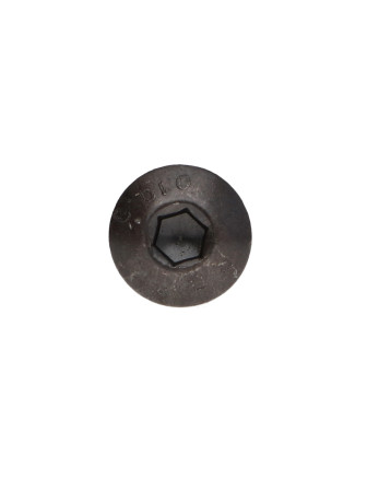 Vis métaux BHC (Tête Bombée Hexagonal creux) M6X45 Filetage partiel Classe 10.9 Clé de 4 HC4 Acier brut
