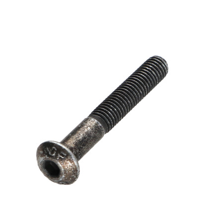 1 x Vis métaux BHC (Tête Bombée Hexagonal creux) M5X35 Filetage partiel Classe 10.9 Clé de 3 HC3 Acier zingué noir