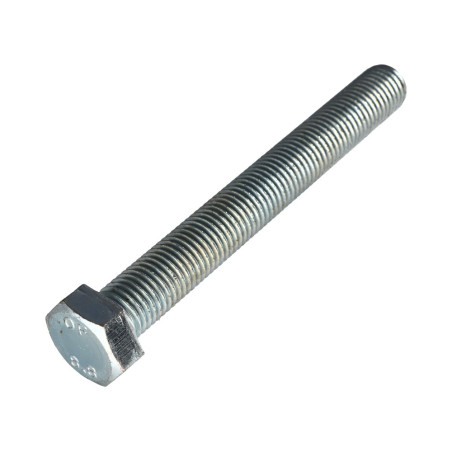 1 x Vis métaux Tête hexagonale TH M16X130 Classe 8.8 Acier zingué