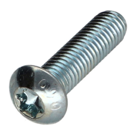 1 x Vis métaux Tête bombée TORX T25 M5X35 Classe 10.9 Acier zingué