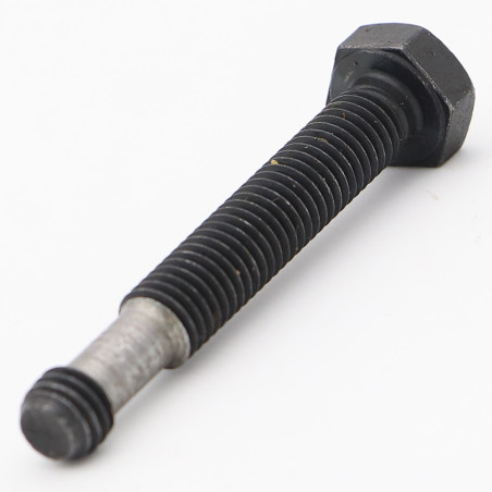 1 x Vis métaux Tête hexagonale TH M8X55 Classe 8.8 à Gorge Acier zingué noir