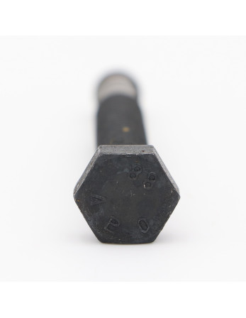 Vis métaux Tête hexagonale TH M8X55 Classe 8.8 à Gorge Acier zingué noir