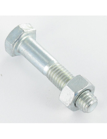 Boulon (vendu avec Ecrou) Tête hexagonale TH M16X140 Classe 8.8 SB Acier zingué
