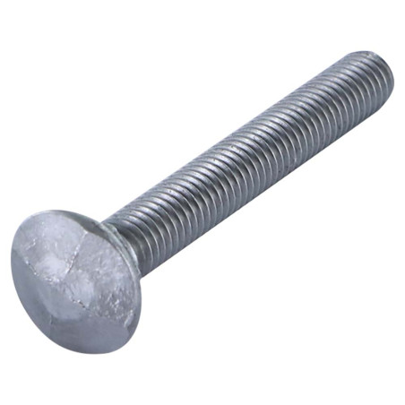 1 x TRCC JAPY tête ronde collet carré Tête DIAMANT M8X70 Acier zingué noir