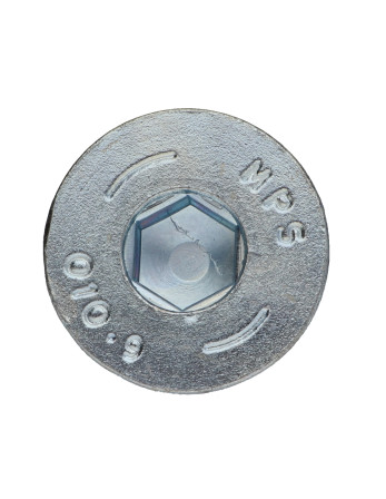Vis métaux FHC tête fraisée empreinte hexagonale creuse Clé de 12 HC12 M20X55 Filetage total Classe 10.9 Acier