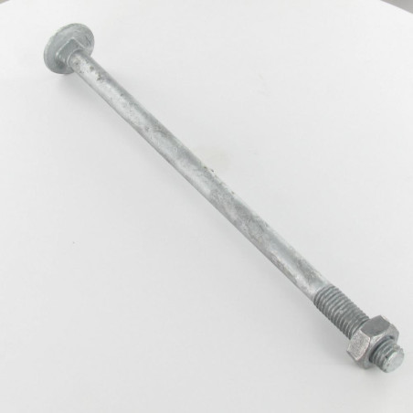 1 x Boulon (vendu avec Ecrou) TRCC JAPY tête ronde collet carré M10X150 Filetage partiel Forte tenue à la corrosion