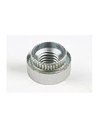 Ecrou à riveter Cylindrique M5 Epaisseur tole 1.1 à 1.3 Acier zingué