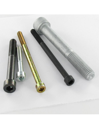 Vis métaux CHC BTR M8X70 Filetée sur 28 Classe 8.8 Clé de 6 HC6 Acier zingué