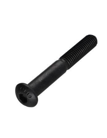 Vis métaux BHC (Tête Bombée Hexagonal creux) M6X80 Filetage partiel Classe 10.9 Clé de 4 HC4 Acier brut
