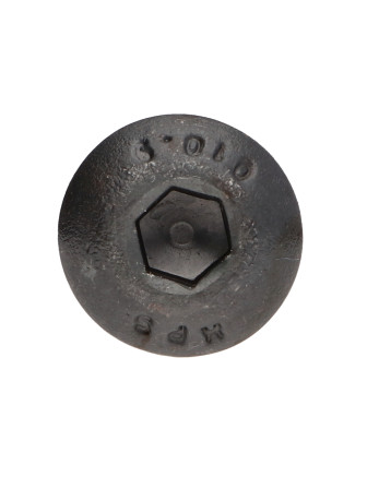 Vis métaux BHC (Tête Bombée Hexagonal creux) M6X80 Filetage partiel Classe 10.9 Clé de 4 HC4 Acier brut