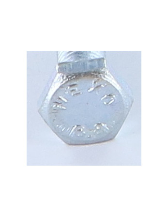 Vis métaux Tête hexagonale TH M10X40 Classe 8.8 Acier zingué