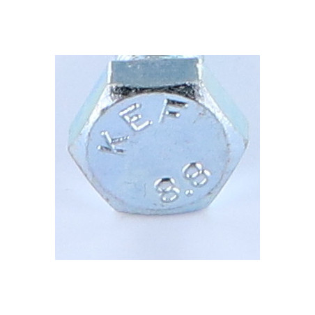 1 x Vis métaux Tête hexagonale TH M12X25 Filetage total Classe 8.8 Pas fin Pas de 150 Acier zingué