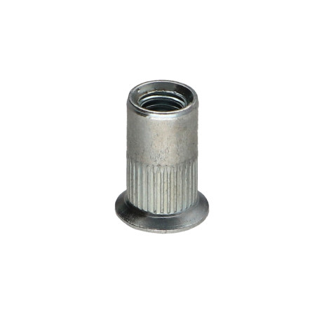 1 x Ecrou A sertir Cranté Tête fraisée M4X11.5 ACFC 30 Acier zingué