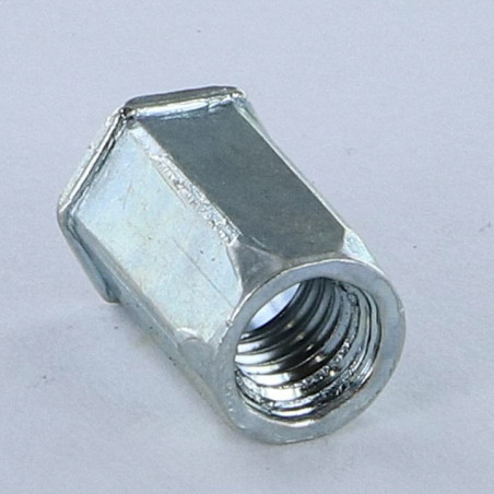 1 x Ecrou A sertir Hexagonal Tête Réduite M6X15.5 Acier zingué ACRTH