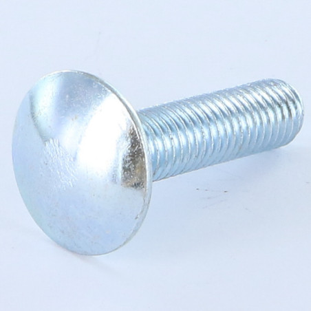1 x TRCC JAPY tête ronde collet carré M10X20 Filetage total Acier zingué