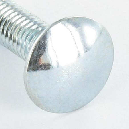1 x TRCC JAPY tête ronde collet carré M6X15 Collet bas 1.5 Diamètre de tête: 13.5 Acier zingué