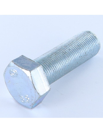 Vis métaux Tête hexagonale TH M20X50 Filetage total Classe 8.8 Pas fin Pas de 150 Acier zingué