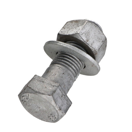 1 x Boulon (vendu avec Ecrou) Tête hexagonale TH M22X70+RD. M22X45X3X M Classe 8.8 Forte tenue à la corrosion Acier