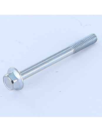 Corps de boulon filetage partiel Tête hexagonale TH M5X50 Filetée sur 16 Embase collerette crantée Classe 6.8 Acier