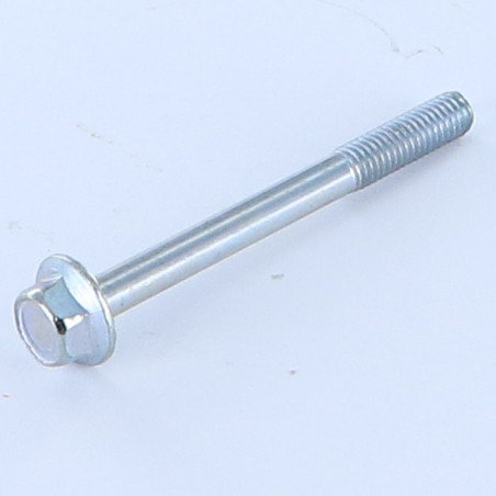 1 x Corps de boulon filetage partiel Tête hexagonale TH M5X50 Filetée sur 16 Embase collerette crantée Classe 6.8 Acier