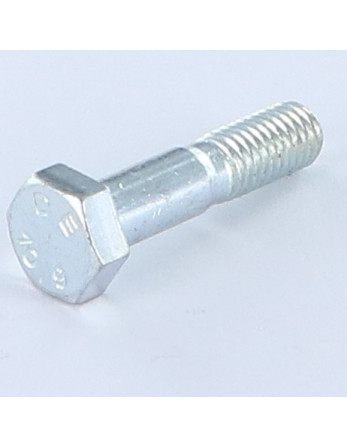Corps de boulon filetage partiel Tête hexagonale TH M8X35 Filetée sur 15 Classe 10.9 Acier zingué