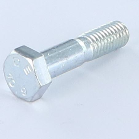 1 x Corps de boulon filetage partiel Tête hexagonale TH M8X35 Filetée sur 15 Classe 10.9 Acier zingué