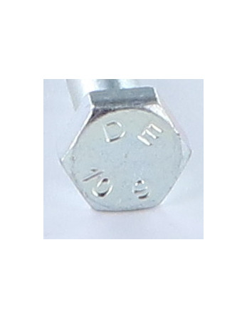 Corps de boulon filetage partiel Tête hexagonale TH M8X35 Filetée sur 15 Classe 10.9 Acier zingué