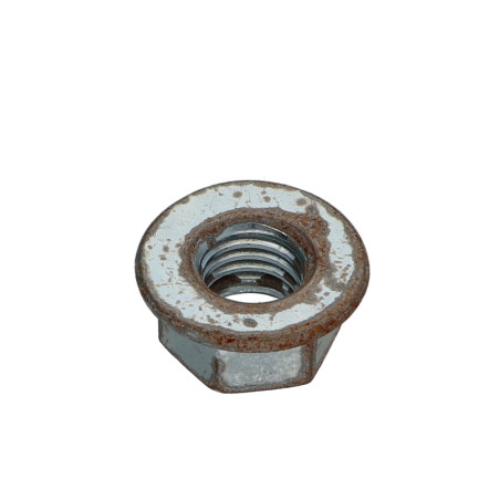 1 x Ecrou Collerette Lisse M12 Classe 8 Rouillé