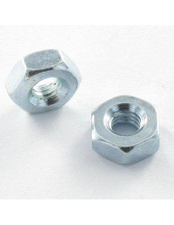 Écrou hexagonale M5 Sur plat 10 Acier zingué Epaisseur 4