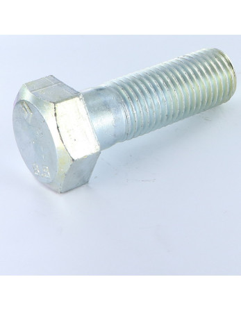 Corps de boulon filetage partiel Tête hexagonale TH M20X100 Classe 8.8 Acier zingué
