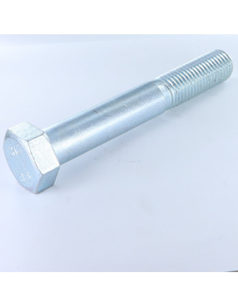 Corps de boulon filetage partiel Tête hexagonale TH M27X120 Classe 8.8 Acier zingué