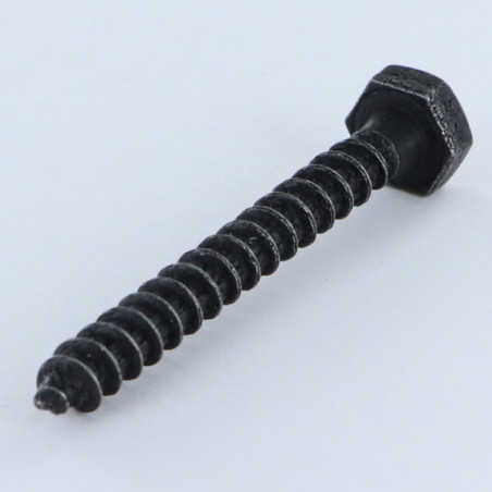 1 x Tirefonds 6X50 Acier zingué nickel noir renforcE - Haute tenue à la corrosion