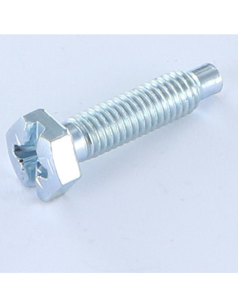 Corps de boulon filetage partiel Tête hexagonale TH POZI et fendu M6X25 Filetée sur 22 BTLONGZG