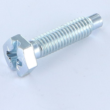 1 x Corps de boulon filetage partiel Tête hexagonale TH POZI et fendu M6X25 Filetée sur 22 BTLONGZG