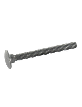 TRCC JAPY tête ronde collet carré M8X80 Filetage total Acier brut