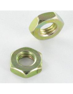 Ecrou hexagonal bas hm/contre Ecrou M10 Bichromaté