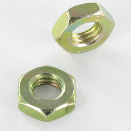 1 x Ecrou hexagonal bas hm/contre Ecrou M10 Bichromaté